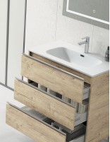 Mueble lavabo doble seno incluido detalle lavabo