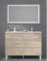 Mueble lavabo doble seno incluido modelo 6 cajones VERSO