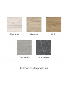 Mueble 3 cajones con detalles negros - VERSO 2