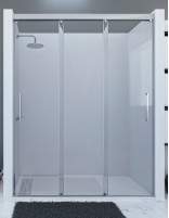 Mampara tres hojas correderas - frontales modelo BOGA de Seviban