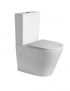 Inodoro tanque bajo blanco mate modelo Green 2