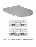 Inodoro tanque bajo detalle tapa