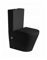 Inodoro tanque bajo negro mate modelo Green de Bathplus