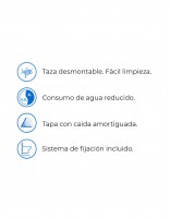 WC colgado pared datos