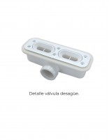 Plato de ducha tapa oculta detalle válvula