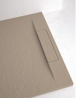 Plato de ducha tapa oculta moka