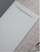 Plato de ducha tapa oculta gris 7035