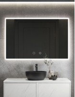 Espejo para baño con luz ambiente Italia