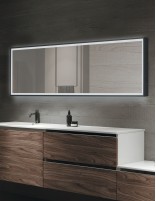 Espejo negro rectangular modelo New York horizontal