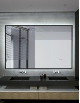 Espejo rectangular acero inoxidable  modelo CALIFORNIA de LED Imex