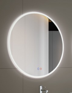Espejo redondo marco iluminado modelo Atenas de Led Imex