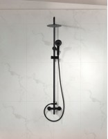 Columna ducha Imex modelo Roma negro mate monomando