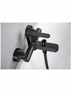 Grifo para bañera y ducha negro modelo Roma de Imex 2