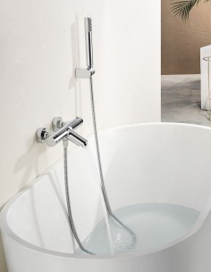 Kit grifería bañera y ducha cromo termostático modelo Monza de Imex