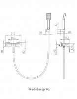Imex Art grifo de ducha croquis