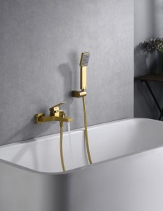 Imex ART grifo de bañera y ducha oro cepillado
