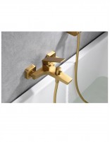 Imex ART grifo de bañera y ducha oro cepillado detalle