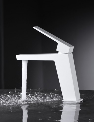 Grifo de lavabo blanco mate modelo Art de Imex