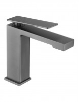 Grifo de lavabo cuadrado black gun metal