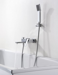 Grifo de bañera y ducha cuadrado modelo Pisa de Imex