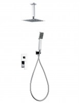 Conjunto de ducha empotrado a techo cuadrado modelo PISA de Imex