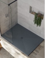 Plato de ducha resina y carga mineral antracita