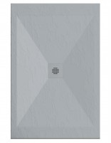 Plato de ducha resina y carga mineral gris