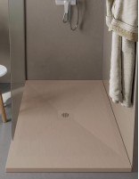 Plato de ducha resina y carga mineral moka