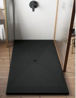 Plato de ducha resina y carga mineral negro