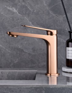 Grifo lavabo moderno oro modelo Nápoles de Imex 2