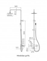 Croquis columna ducha Nápoles