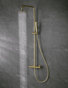 Columna de ducha termostática oro modelo Nápoles de Imex