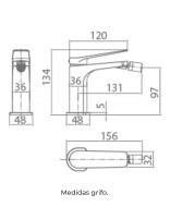Croquis grifo bidé redondo Nápoles