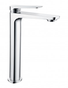 Grifo de lavabo redondo caño alto modelo NÁPOLES de Imex 2