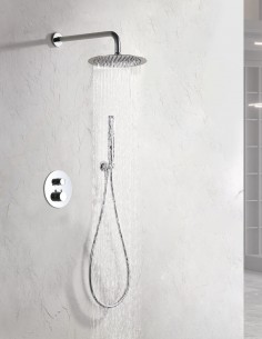 Conjunto de ducha empotrado redondo termostático - NÁPOLES de Imex