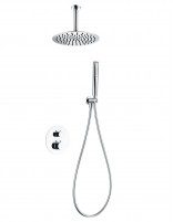 Conjunto de ducha empotrado a techo redondo modelo Salerno de Imex