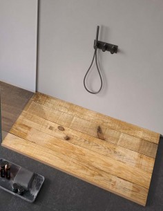 Plato de ducha con diseño madera - Probath