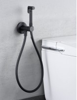 Ducha higiénica bidé negra mate modelo Line de Imex