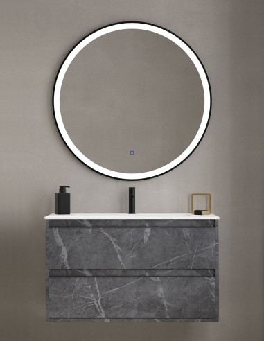 Mueble de baño con lavabo incluido marquina