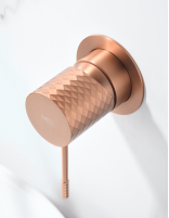 Grifería empotrada monomando oro y oro rosa -  lavabo Genova de Imex