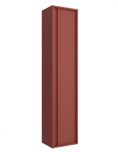 Mueble auxiliar baño Salgar rojo satinado