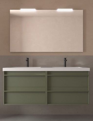 Mueble baño 140 cm green satin