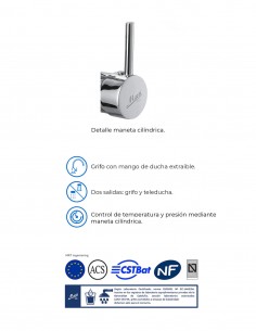 Grifo de cocina con ducha extraíble - Mini CHEF de Martí 2