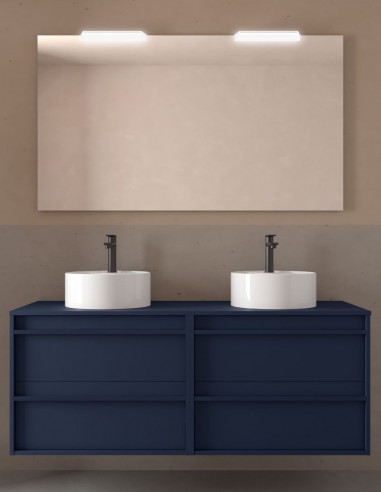 Mueble de baño 140 cm. blue satin