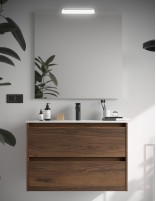 Mueble de baño Salgar modelo Noja nogal maya