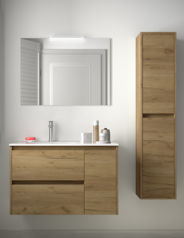 Mueble de baño con lavabo desplazado 85,5 cm modelo Noja de Salgar
