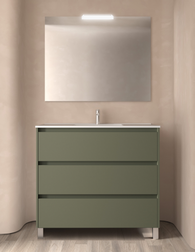 Mueble baño Salgar Noja green satin