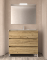 Mueble baño Salgar Noja modelo 3 cajones con patas