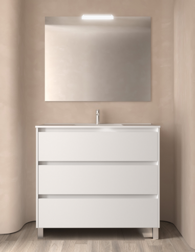Mueble baño Salgar Noja white satin