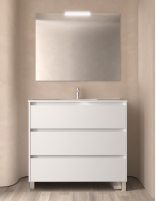Mueble baño Salgar Noja white satin